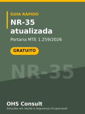 Capa do Guia rápido NR-35 atualizada