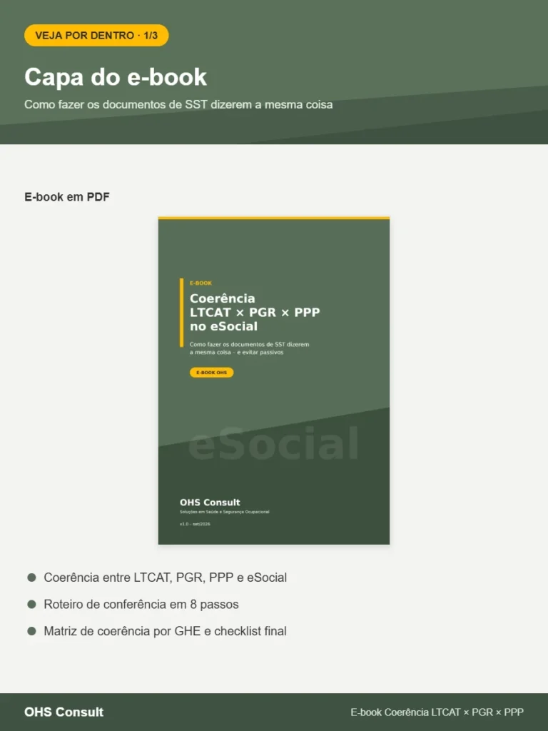 Prévia: Capa do e-book – E-book Coerência LTCAT x PGR x PPP