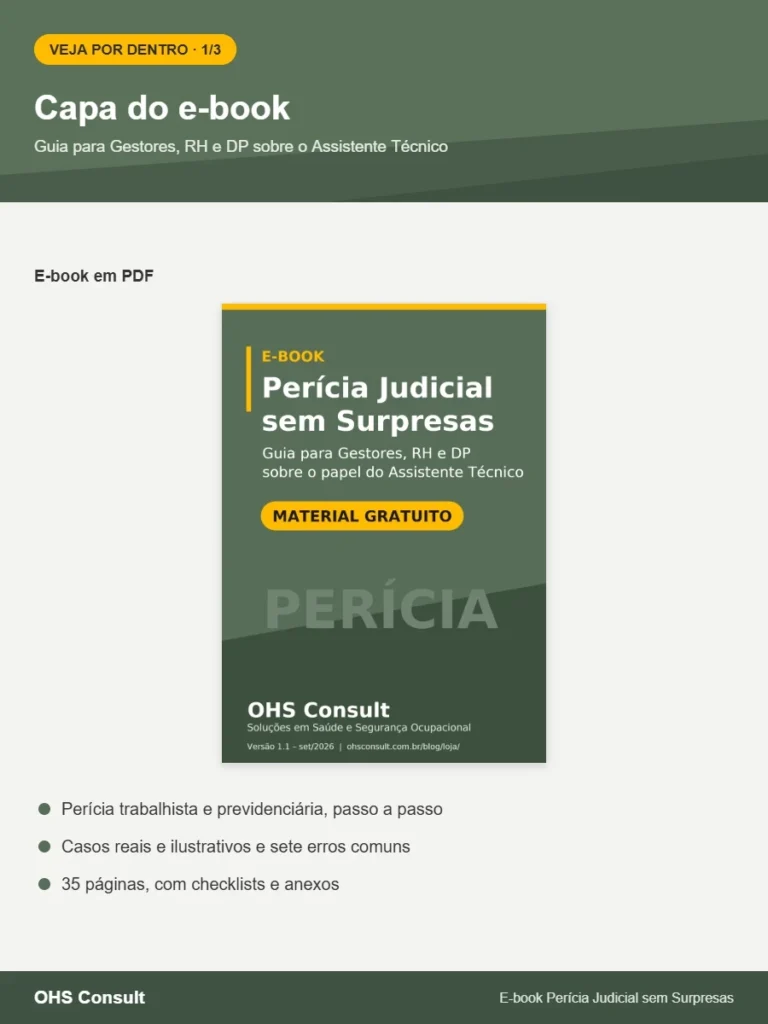 Prévia: Capa do e-book – E-book Perícia Judicial sem Surpresas