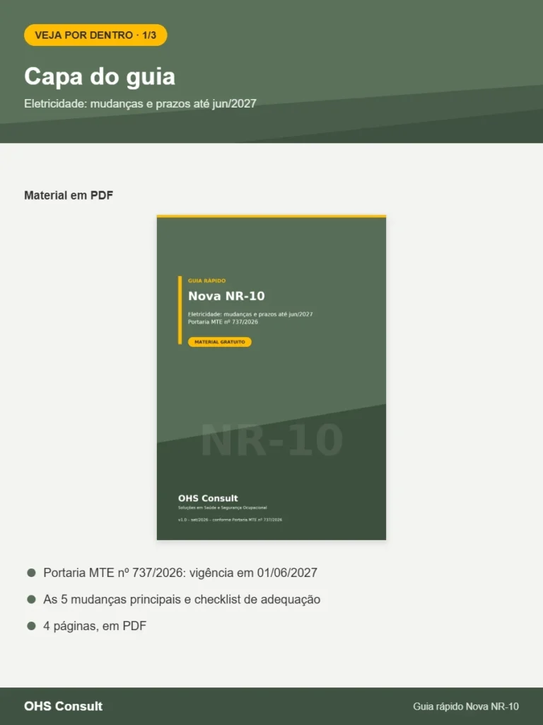 Prévia: Capa do guia – Guia rápido Nova NR-10